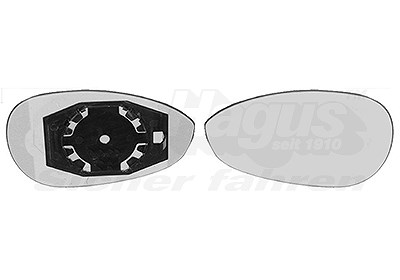 Van Wezel Spiegelglas, Außenspiegel [Hersteller-Nr. 1624831] für Abarth, Fiat von VAN WEZEL
