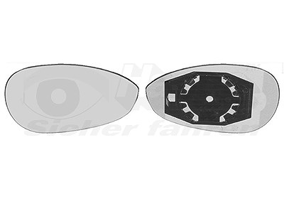 Van Wezel Spiegelglas, Außenspiegel [Hersteller-Nr. 1624832] für Abarth, Fiat von VAN WEZEL
