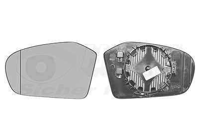 Van Wezel Spiegelglas, Außenspiegel [Hersteller-Nr. 3017837] für Mercedes-Benz von VAN WEZEL