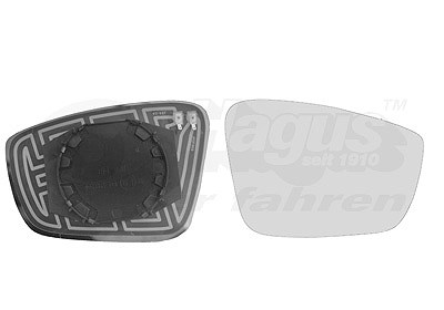 Van Wezel Spiegelglas, Außenspiegel [Hersteller-Nr. 5701838] für Seat, Skoda, VW von VAN WEZEL