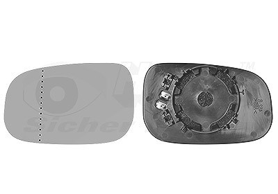 Van Wezel Spiegelglas, Außenspiegel [Hersteller-Nr. 5947837] für Volvo von VAN WEZEL
