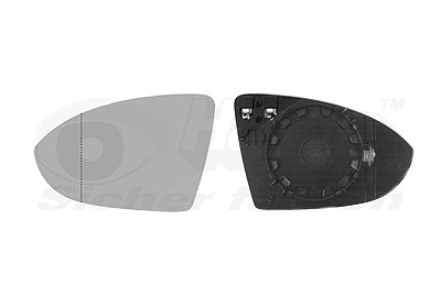 Van Wezel Spiegelglas, Außenspiegel [Hersteller-Nr. 5766837] für VW von VAN WEZEL