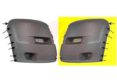 Van Wezel Stoßfänger [Hersteller-Nr. 0983563] für Citroën, Fiat, Peugeot von VAN WEZEL