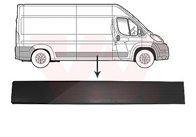 Van Wezel Zier-/Schutzleiste, Tür [Hersteller-Nr. 0982408] für Citroën, Fiat, Opel, Peugeot von VAN WEZEL