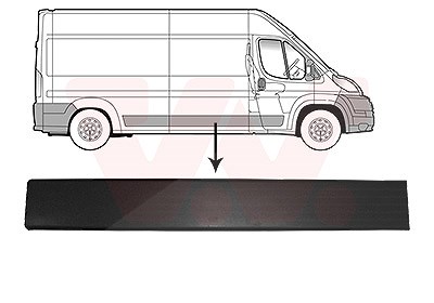 Van Wezel Zier-/Schutzleiste, Tür [Hersteller-Nr. 0982408] für Citroën, Fiat, Peugeot von VAN WEZEL