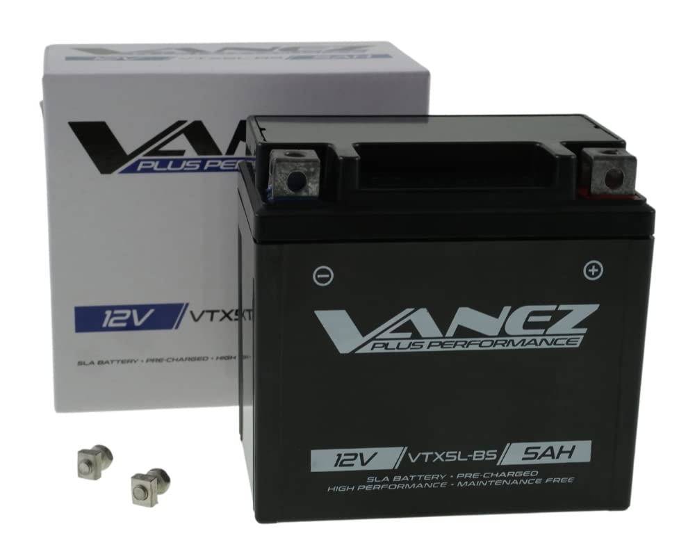 GEL Batterie VANEZ YTX5L-BS 12V 5Ah Roller Motorrad Mofa Yamaha MBK Piaggio von VANEZ