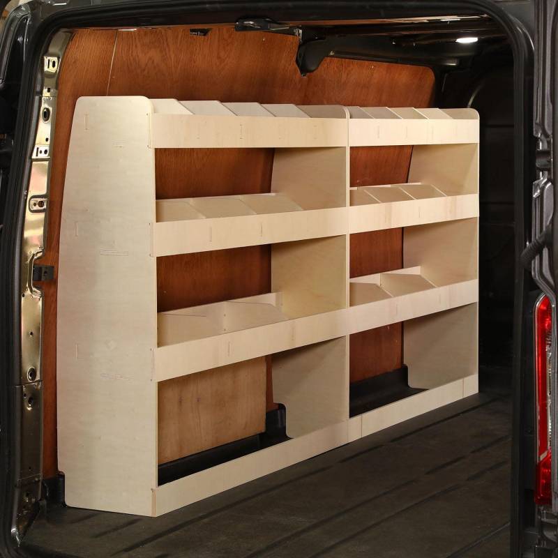 VANIFY - Kompatibel mit Volkswagen Transporter T5 T6 L2 2003+ Fahrzeugeinrichtung Fahrzeugregale, komplette Fahrerseite Regal von VANIFY