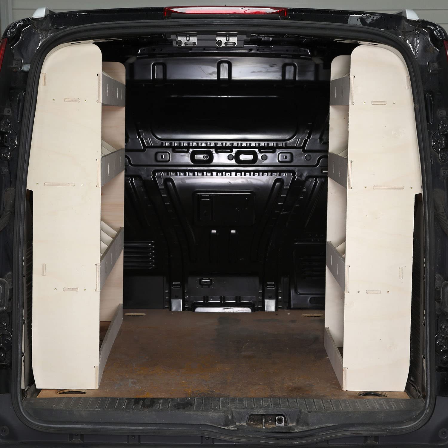 Vanify - Kompatibel mit Ford Connect L1 und L2 2014+ Fahrzeugeinrichtung Fahrzeugregale, doppelte Regale hinten von VANIFY