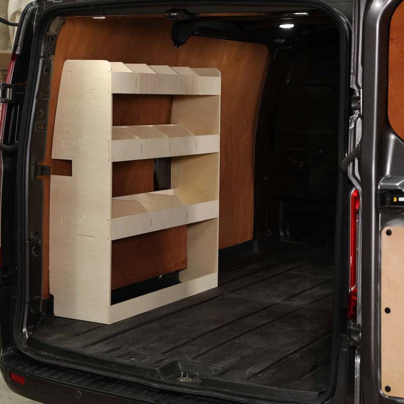 VANIFY - Kompatibel mit Ford Transit Custom L1 2012+ Fahrzeugeinrichtung Fahrzeugregale, Fahrerseite hinten Regal von VANIFY