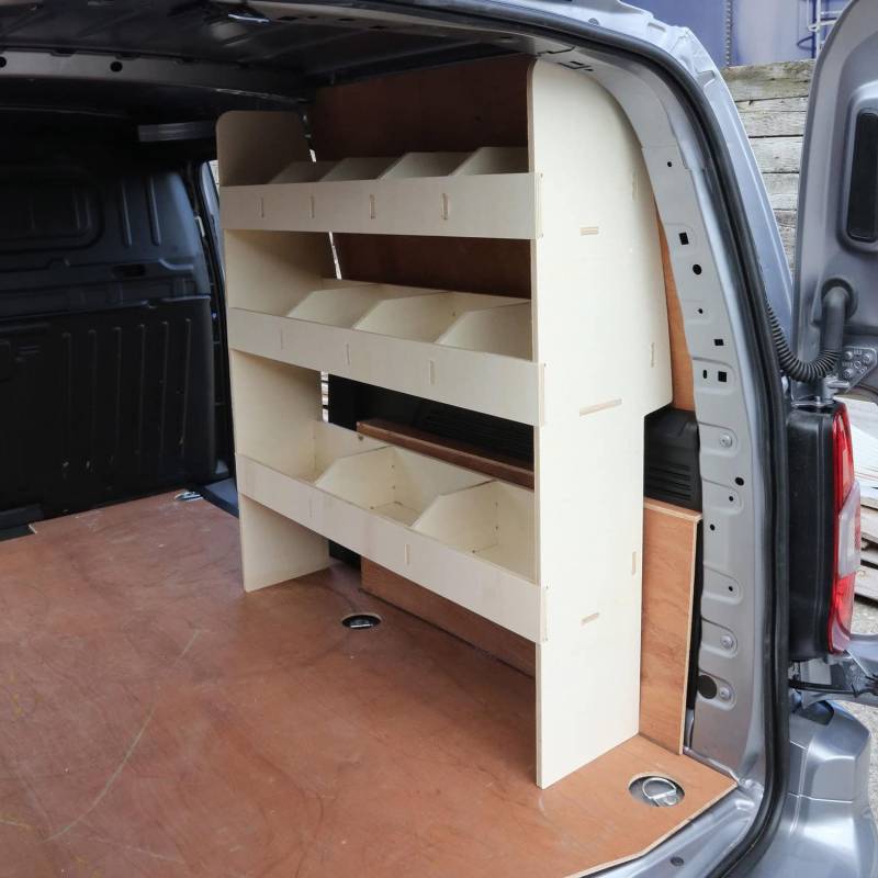 VANIFY - Kompatibel mit Opel Combo L2 2019+ Fahrzeugeinrichtung Fahrzeugregale, Beifahrerseite Regal von VANIFY