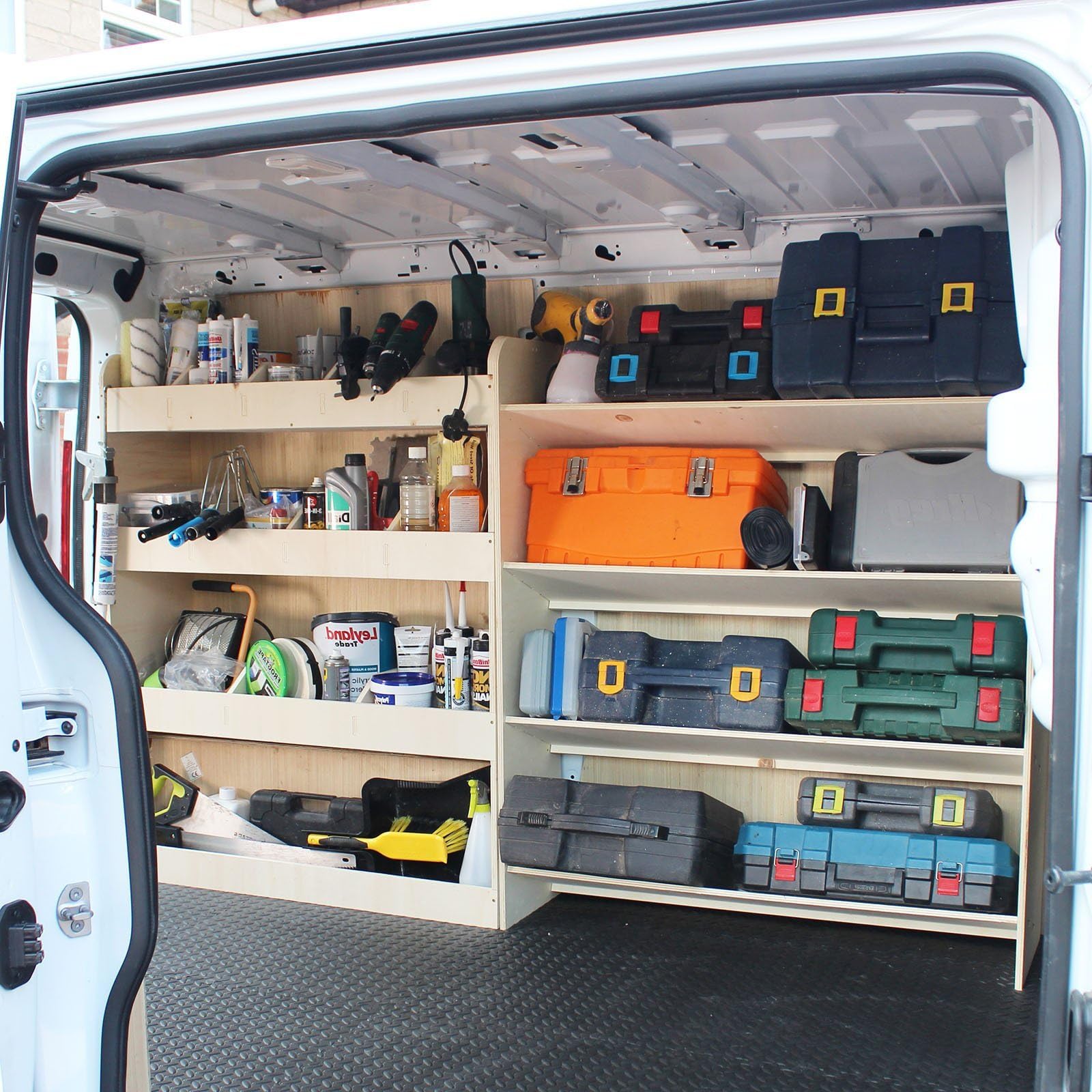 Vanify - Kompatibel mit Renault TRAFIC L1 2015+ Fahrzeugeinrichtung Fahrzeugregale, Werkzeugkasten und hinteres Regal von VANIFY