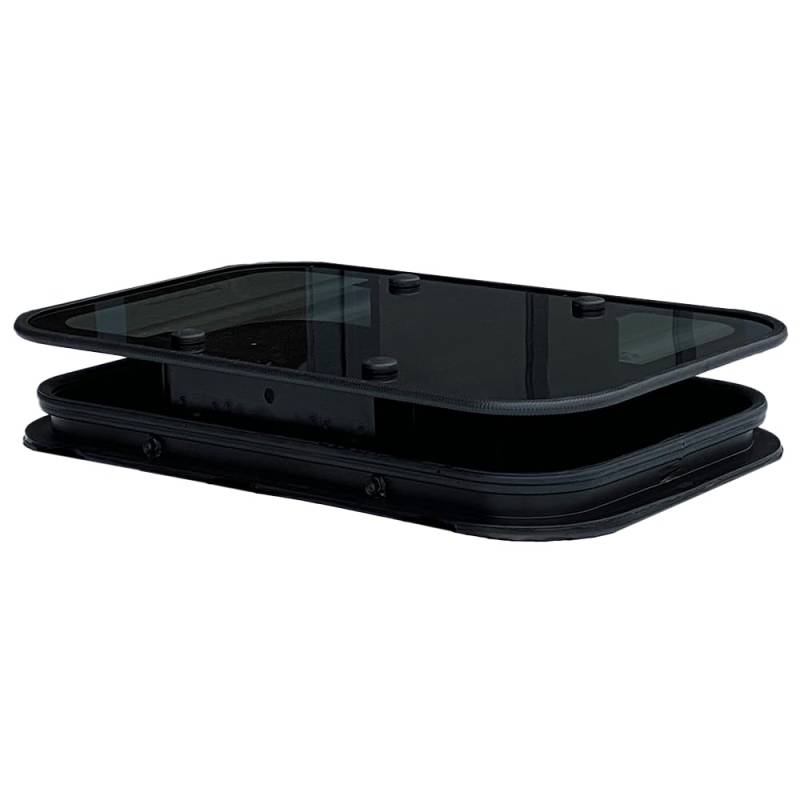 DeinVan.de universal Echtglas Dachluke M 40x65cm, Dachhaube, Dachfenster, geeignet für Kastenwagen, Camper, Vans und Wohnmobile von VANLEX