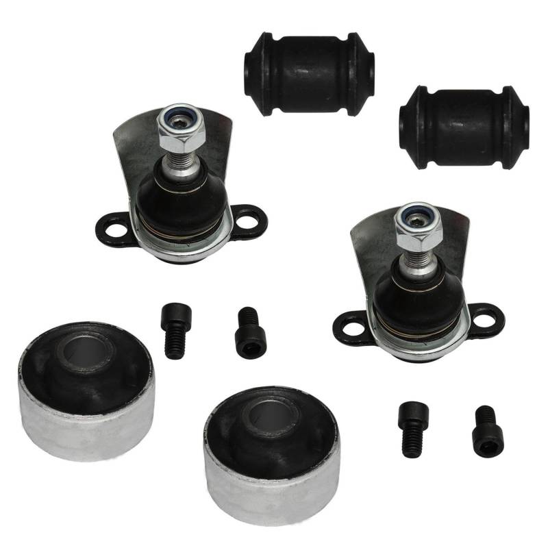 1x Reparatursatz Querlenker: 2x Traggelenk 2x Gummilager vorn 2x Gummilager hinten Vorderachse links rechts von various