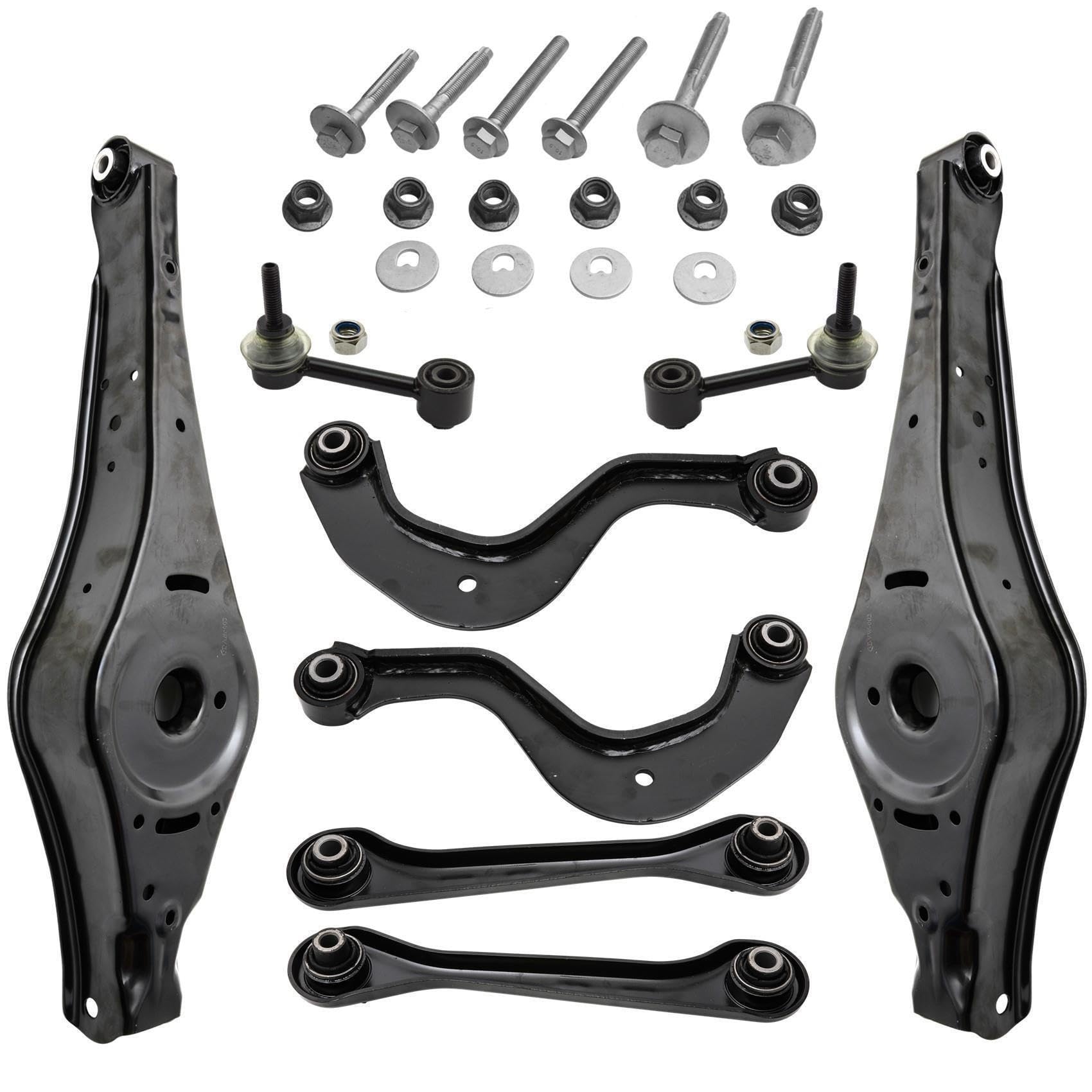 2x Querlenker Federaufnahme 4x Querlenker 2x Koppelstange Schraubensatz Hinterachse hinten links rechts 2x Querlenker Federaufnahme 4x Querlenker 2x Koppelstange Schraubensatz Hinterachse hinten links rechts von various