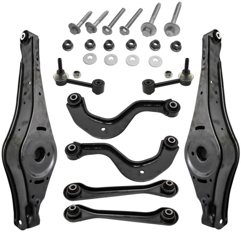 2x Querlenker Federaufnahme 4x Querlenker 2x Koppelstange Schraubensatz Hinterachse hinten links rechts von various