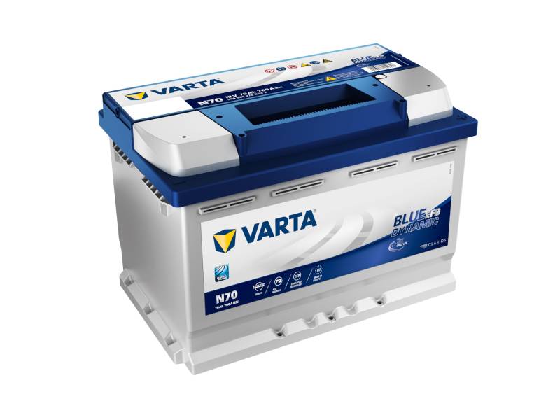 Varta N70 - Starterbatterie Blue Dynamic EFB 12V / 70Ah / 760A von Varta