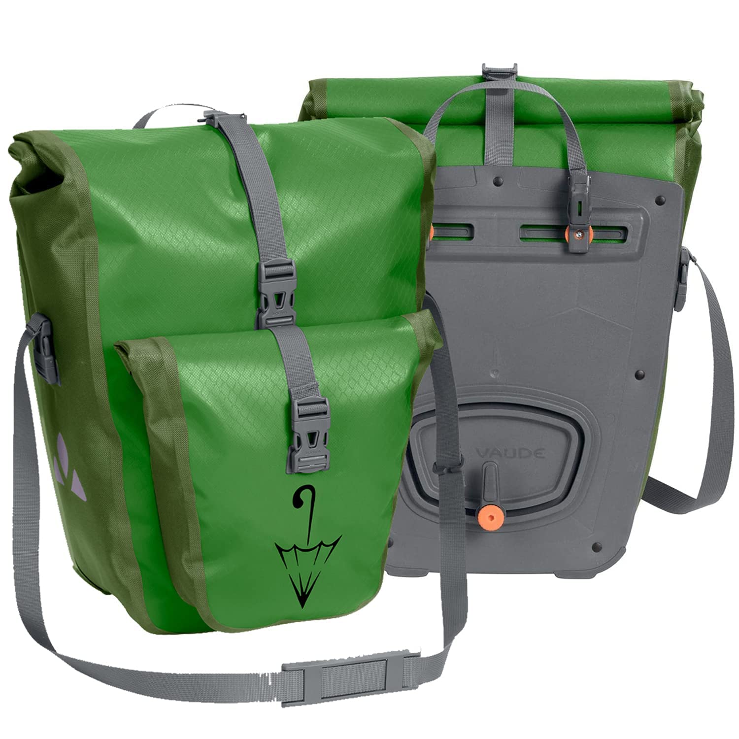 VAUDE Aqua Back Plus Hinterradtaschen Gepäckträgertasche (Parrot Green SE, Einheitsgröße) von VAUDE