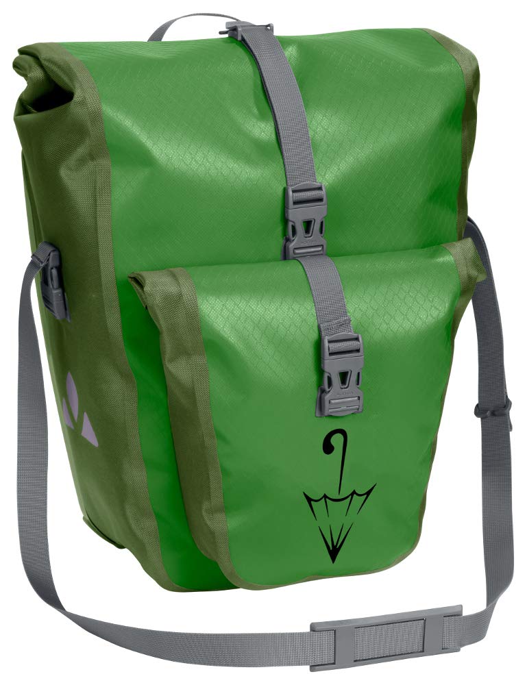 VAUDE Aqua Back Plus Single Sondermodell mit Schirmlogo Hinterradtasche Gepäckträgertasche, Parrot Green SE von VAUDE