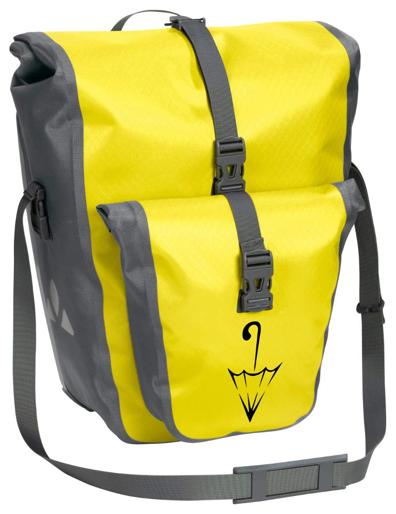VAUDE Aqua Back Plus Single Sondermodell mit Schirmlogo Hinterradtasche Gepäckträgertasche, Canary SE von VAUDE