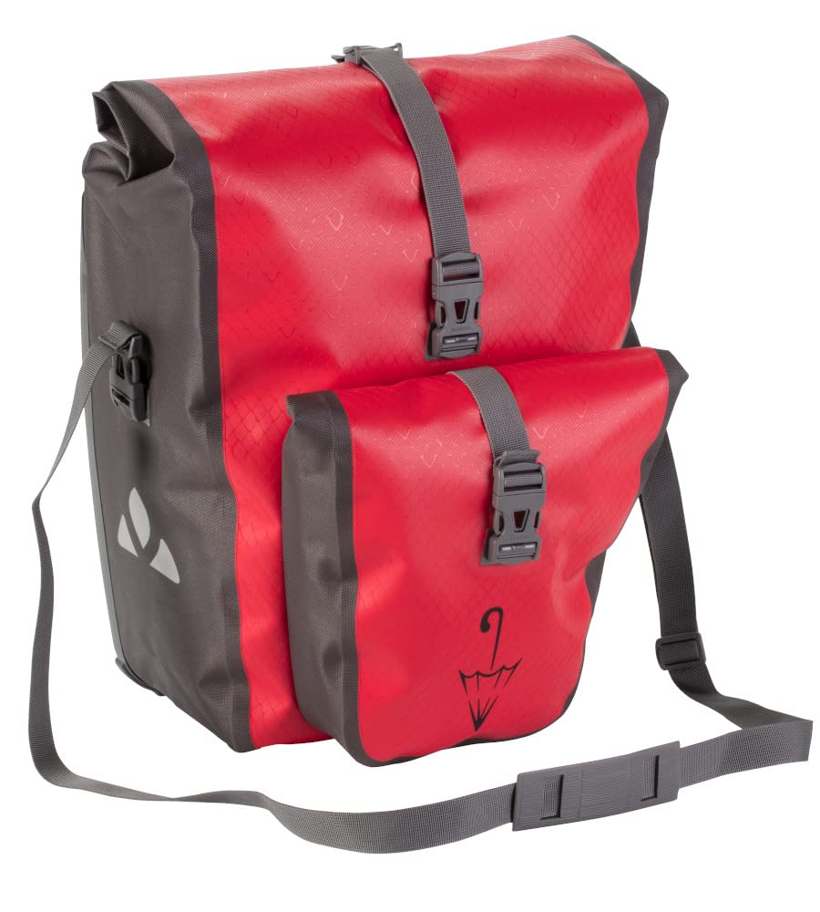 VAUDE Aqua Back Plus Single Sondermodell mit Schirmlogo Hinterradtasche Gepäckträgertasche, Red SE von VAUDE