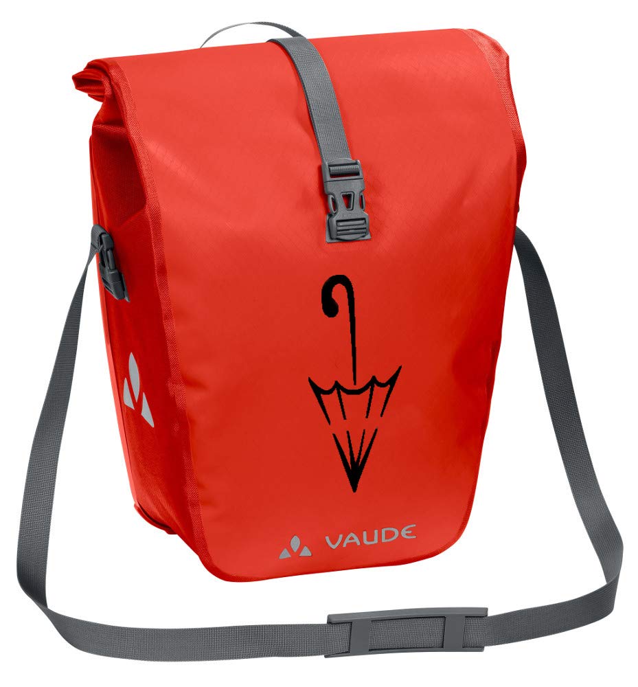 VAUDE Aqua Back Single Sondermodell mit Schirmlogo Hinterradtasche Gepäckträgertasche, Lava SE von VAUDE