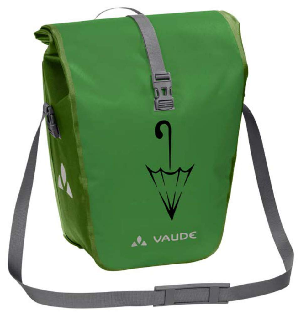 VAUDE Aqua Back Single Sondermodell mit Schirmlogo Hinterradtasche Gepäckträgertasche, Parrot Green SE von VAUDE