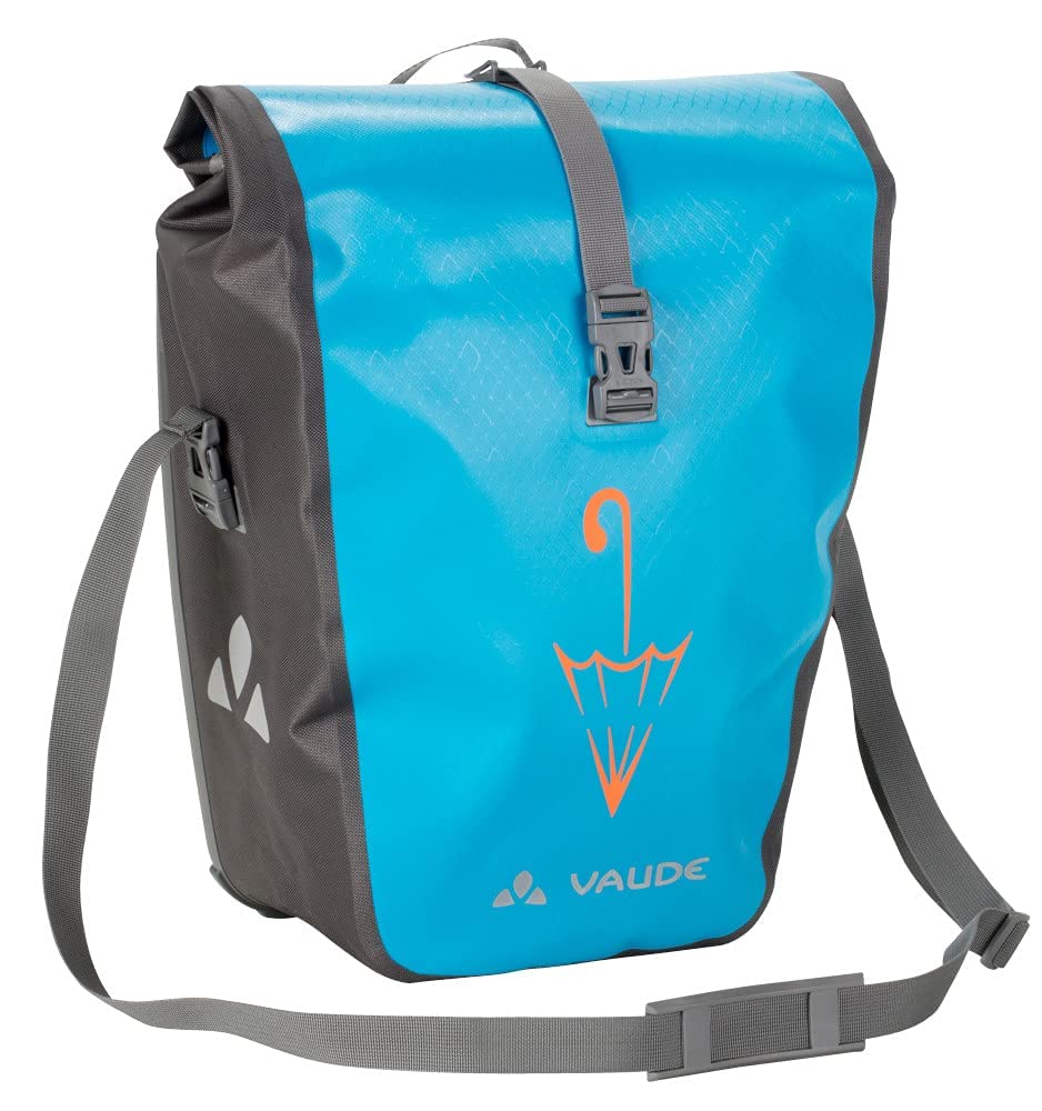 VAUDE Aqua Back Single Sondermodell mit Schirmlogo Hinterradtasche Gepäckträgertasche, Icicle SE von VAUDE