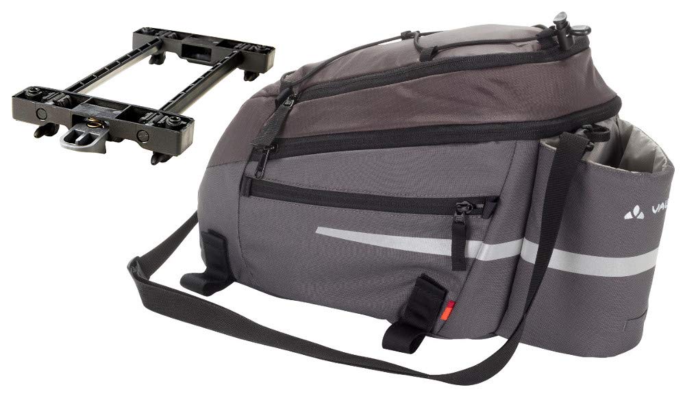 VAUDE Silkroad L Sondermodell Iron mit Snap IT Halterung E-Bike Tasche Gepäckträgertasche von VAUDE