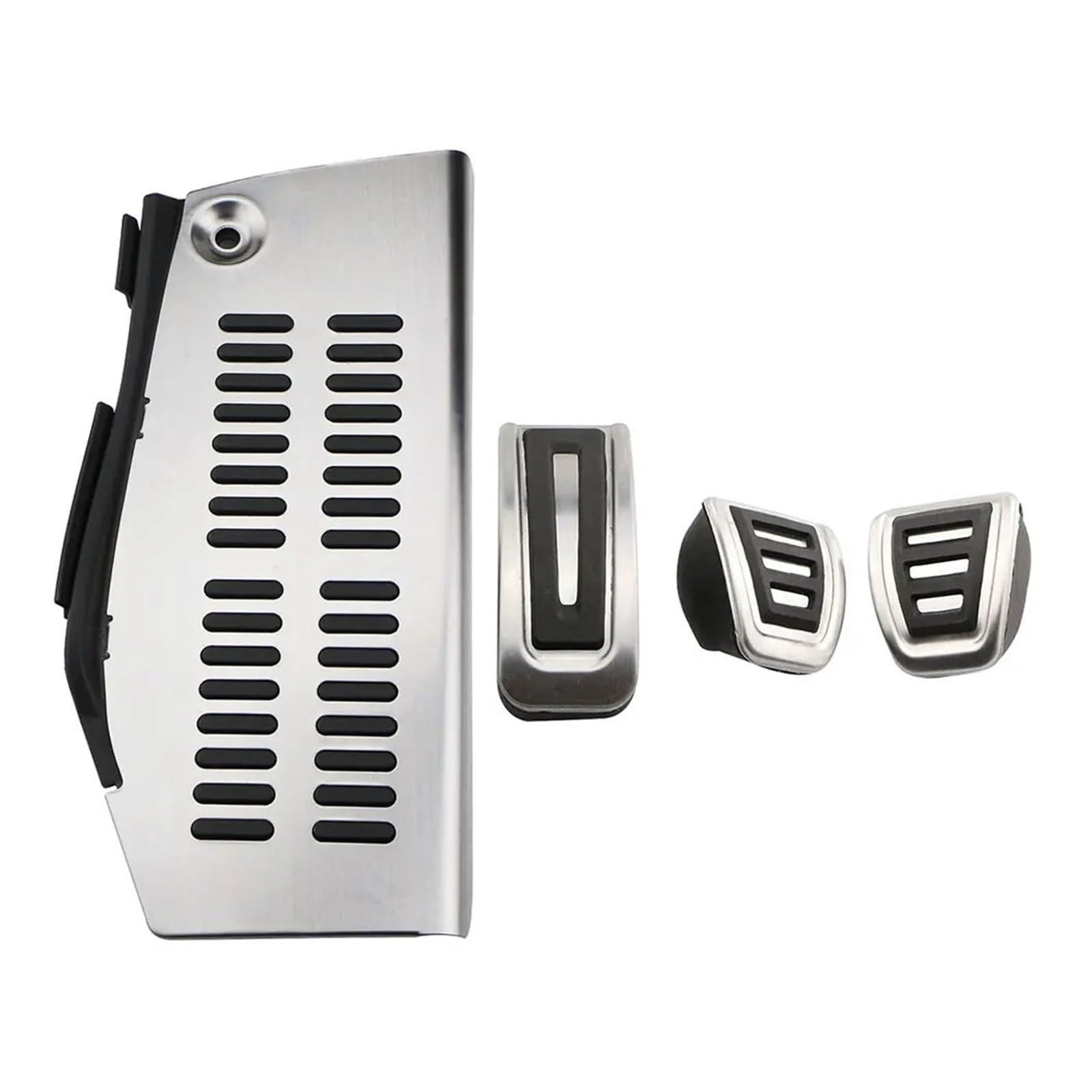 Fußstütze Bremse FÜR VW FÜR Polo FÜR Golf 4 Auto Pedal Edelstahl Pad Fußstütze Pedalkappen Abdeckung(MT B with Rest Pedal) von VAVGKDKPZB