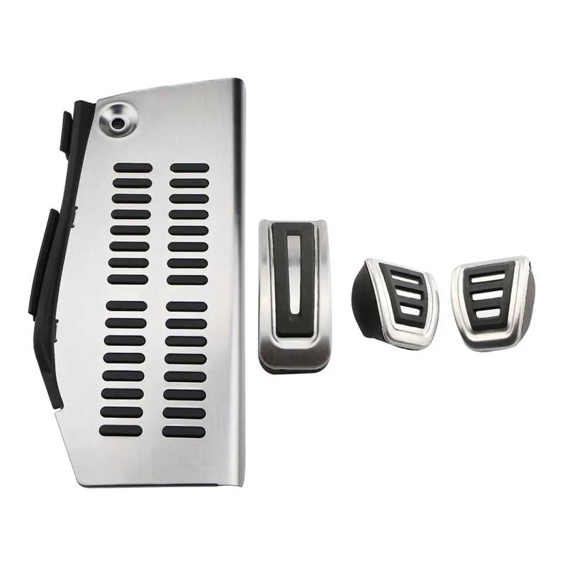 Fußstütze Bremse FÜR VW FÜR Polo FÜR Golf 4 Auto Pedal Edelstahl Pad Fußstütze Pedalkappen Abdeckung(MT B with Rest Pedal) von VAVGKDKPZB