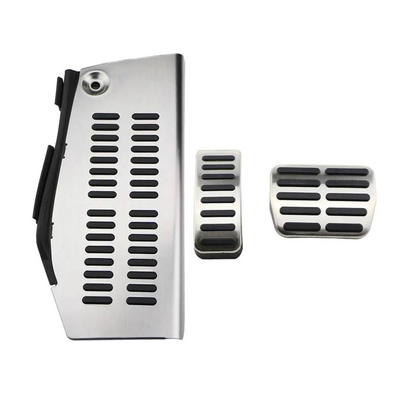 Fußstütze Bremse FÜR VW FÜR Polo FÜR Golf 4 Auto Pedal Edelstahl Pad Fußstütze Pedalkappen Abdeckung(at A with Rest Pedal) von VAVGKDKPZB