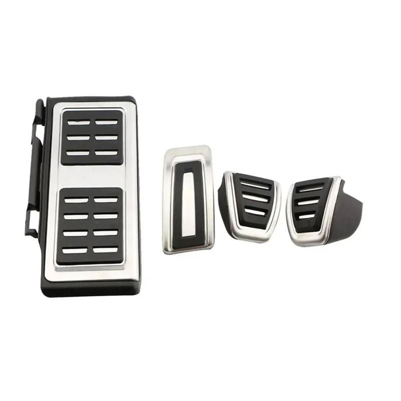 Fußstütze Bremse Für VW for Golf 7 8 Für GTI Für MK7 Für Lamando Für Polo A05 Edelstahl Pedal Abdeckung Pedalkappen Abdeckung(MT with Rest) von VAVGKDKPZB