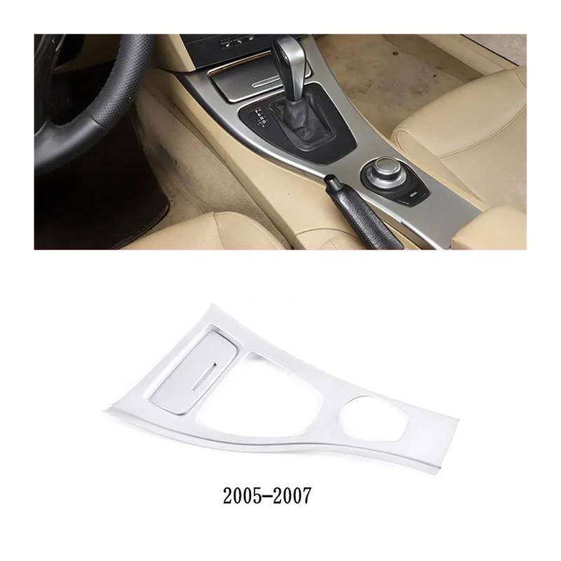 Interieur Zubehör Für 3er Für E90 Für E92 Für E93 2005-2012 ABS Silber Kohlefaser Textur Autokonsole Schalttafel Rahmenabdeckung Aufkleber Autozubehör Panel Control Frame Trim(05-07 Silver) von VAVGKDKPZB