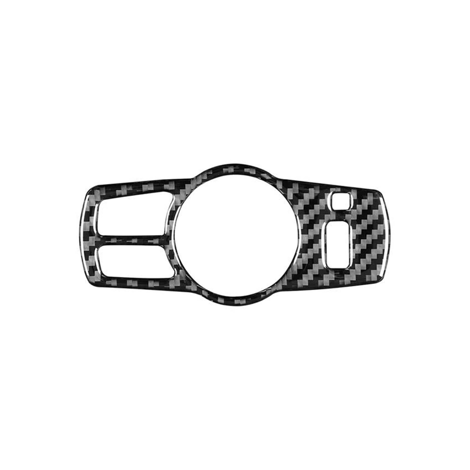 Interieur Zubehör Für 5 Serie Für F10 Für F18 2011-2017 Zubehör Carbon Fiber Innen Auto Scheinwerfer Schalter Dekoration Rahmen Trim Abdeckung Aufkleber Panel Control Frame Trim(Black) von VAVGKDKPZB