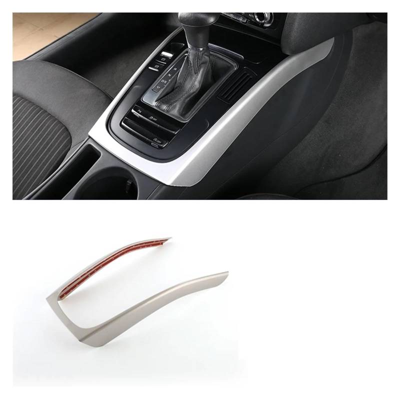 Interieur Zubehör Für A4 Für B8 Für A5 2009-2014 2015 2016 ABS Auto Für Styling Innen Modifizierte Mittelkonsole Getriebe Shift Rahmen Dekoration Abdeckung Trim Panel Control Frame Trim(Silver) von VAVGKDKPZB
