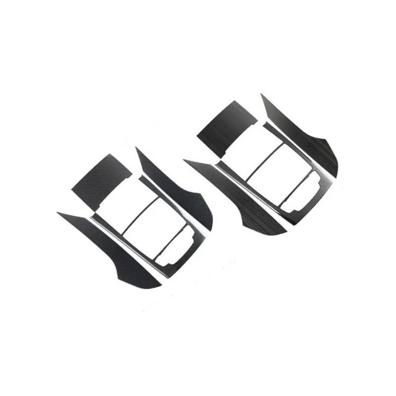 Interieur Zubehör Für A6 C7 2012–2014 2016 2017 2018 Carbonfaser-Textur Schwarz Gebürstet Auto Für Styling Mittelkonsole Schalthebelrahmen Zierleiste Zubehör Panel Control Frame Trim(Black Brushed) von VAVGKDKPZB