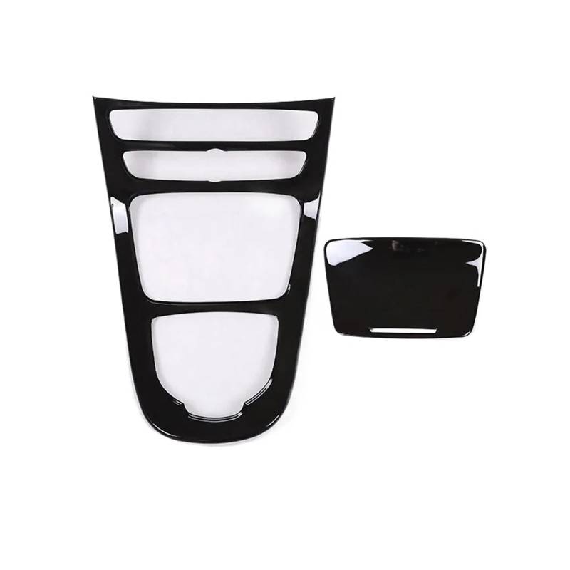 Interieur Zubehör Für Benz Für E-Klasse Für W213 Für S213 Für A238 Für C238 2016-2021 Auto Konsole Getriebe Panel Rahmen Abdeckung Trim Aufkleber Auto Zubehör Panel Control Frame Trim(Black 16-18) von VAVGKDKPZB