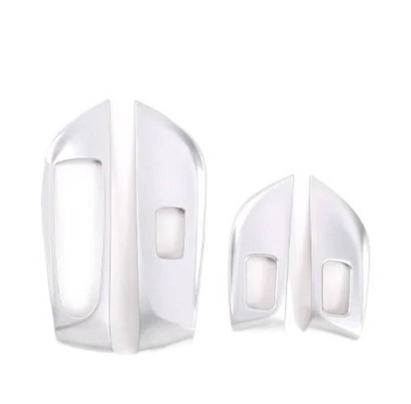 Interieur Zubehör Für Benz Für E-Klasse Für W213 Für W 213 2016-2020 2021 2022 ABS Verchromt Auto Tür Glas Lift Schalter Rahmen Dekorative Aufkleber Auto Teile Panel Control Frame Trim(Silver) von VAVGKDKPZB