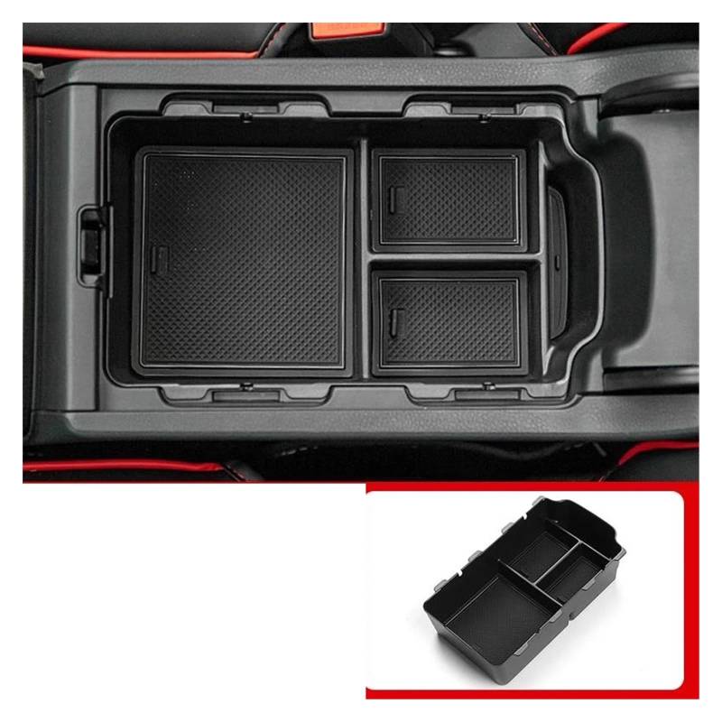 Interieur Zubehör Für Civic Für 11th Gen 2021 2022 2023 Zentrale Armlehne Lagerung Container Box AccessoriesCar Konsole Organizer Fach Fall Panel Control Frame Trim(A Black) von VAVGKDKPZB