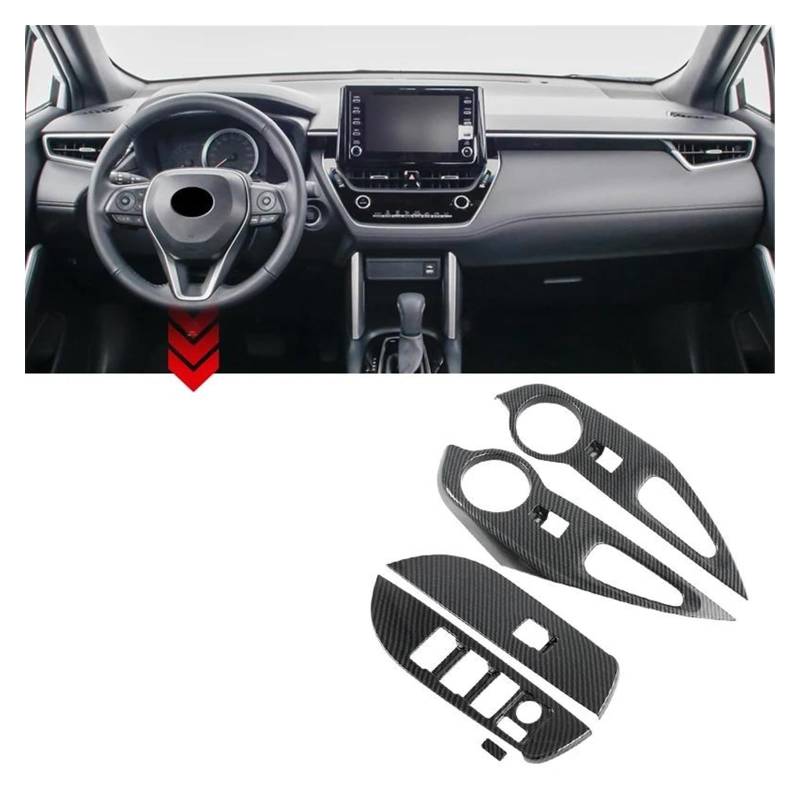 Interieur Zubehör Für Corolla Für Kreuz Für XG10 2021 2022 2023 2024 Auto Zubehör ABS Tür Armlehne Panel Fenster Glas Heber Schalter Abdeckung Trim Panel Control Frame Trim(LHD) von VAVGKDKPZB