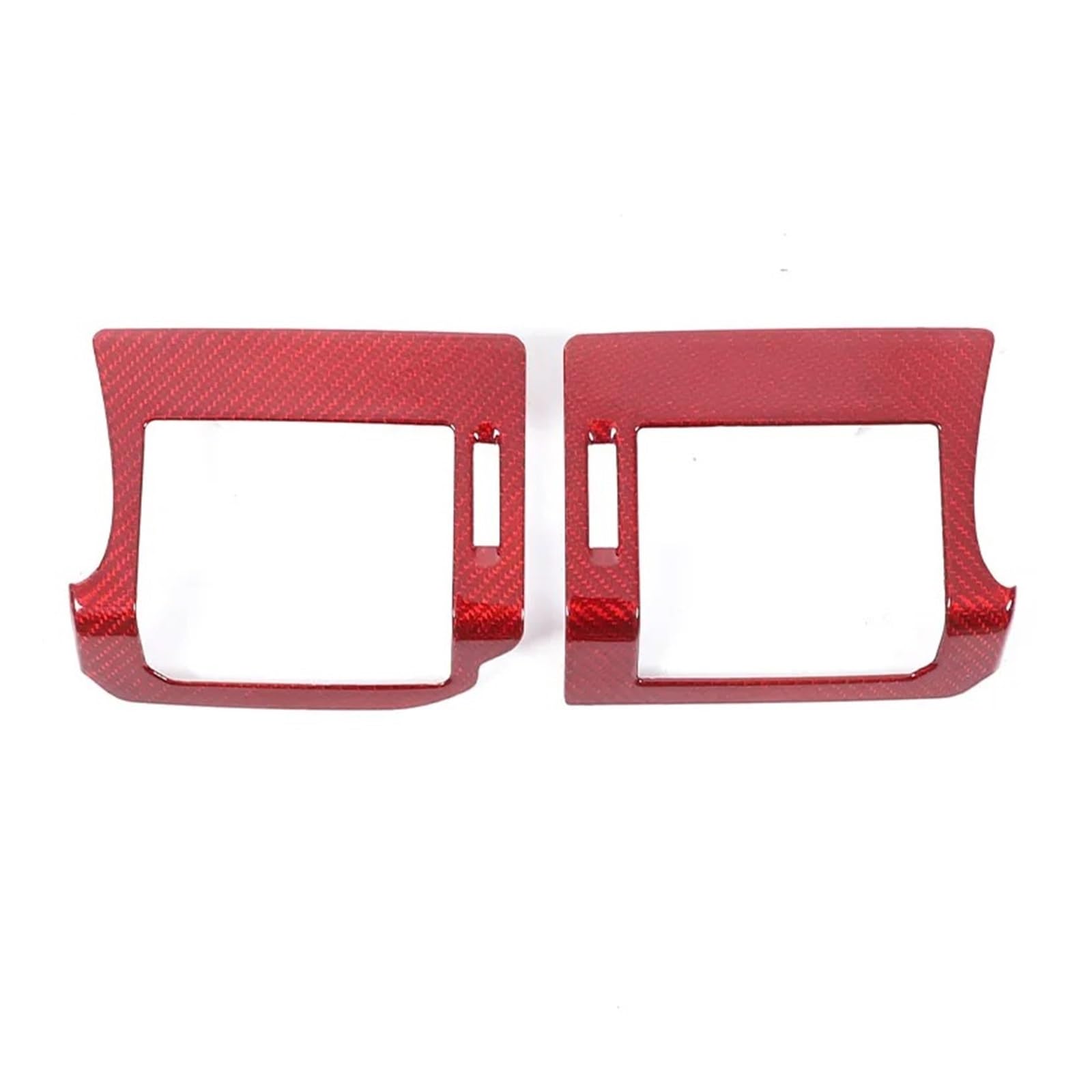 Interieur Zubehör Für Defender 110 Für Defender 130 2020-2021 2022 2023 Carbon Fiber Car Center Control Seite Air Outlet Rahmen Dekorative Aufkleber 2Pcs Panel Control Frame Trim(Red) von VAVGKDKPZB