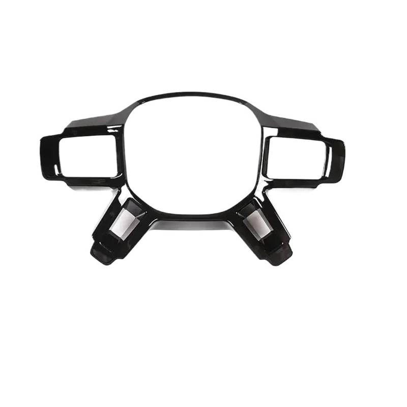 Interieur Zubehör Für Defender 90 Für Defender 110 Für Defender 130 2020-2025 ABS Carbon Faser Auto Lenkrad Rahmen Abdeckung Trim Auto Innen Zubehör Panel Control Frame Trim(Black) von VAVGKDKPZB