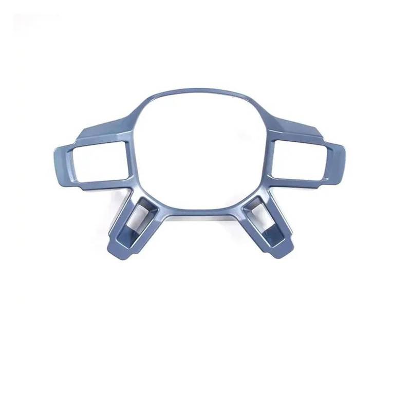 Interieur Zubehör Für Defender 90 Für Defender 110 Für Defender 130 2020-2025 ABS Carbon Faser Auto Lenkrad Rahmen Abdeckung Trim Auto Innen Zubehör Panel Control Frame Trim(Blue) von VAVGKDKPZB