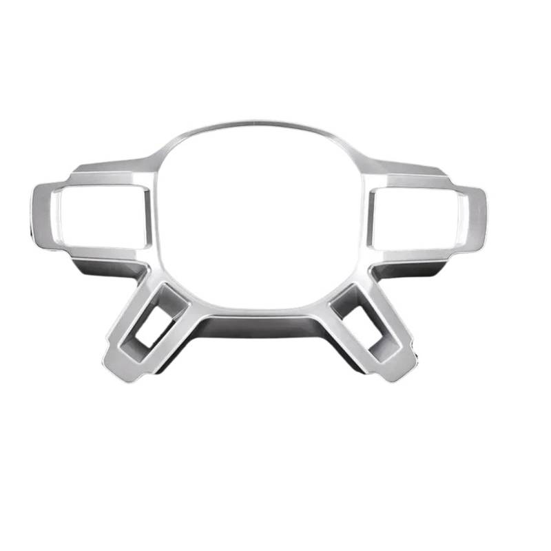 Interieur Zubehör Für Defender 90 Für Defender 110 Für Defender 130 2020-2025 ABS Carbon Faser Auto Lenkrad Rahmen Abdeckung Trim Auto Innen Zubehör Panel Control Frame Trim(Silver) von VAVGKDKPZB
