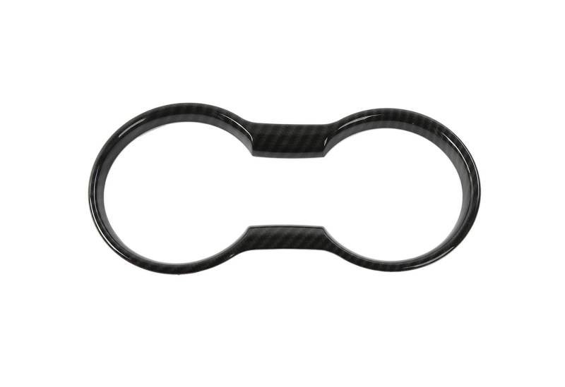 Interieur Zubehör Für Ford Für Mustang 2015 2016 2017 2018 2019 2020 Auto Innen Wasser Tasse Halter Abdeckung Dekoration Zubehör Carbon Faser Korn ABS Panel Control Frame Trim von VAVGKDKPZB