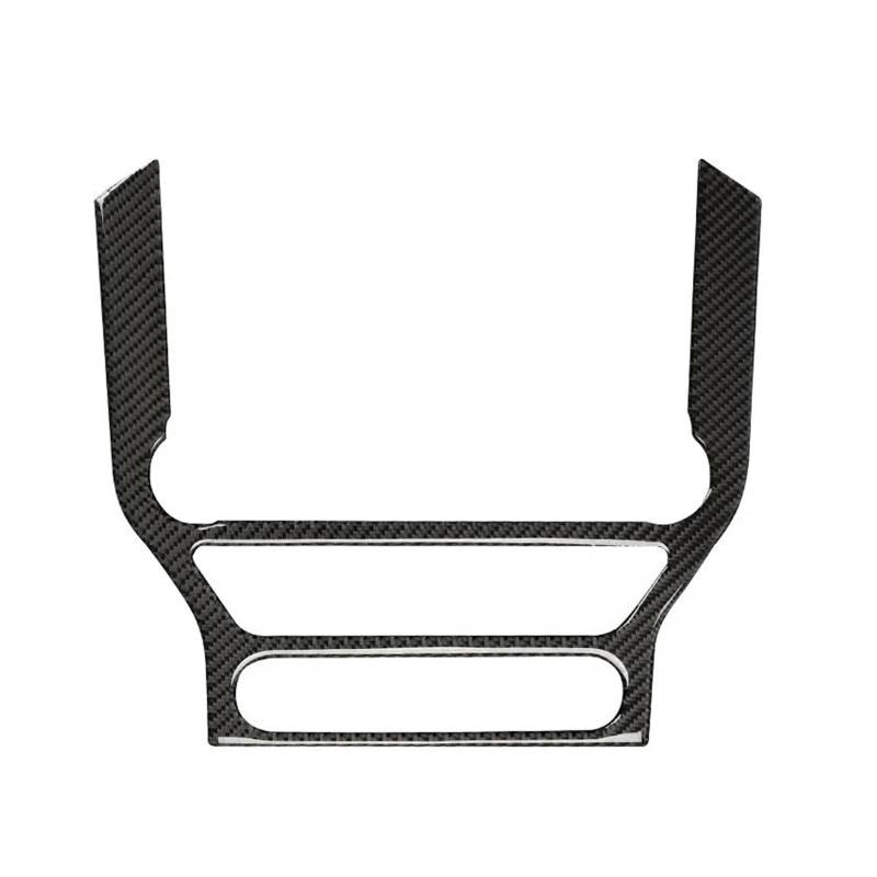 Interieur Zubehör Für Ford Für Mustang Für GT 2015-2021 Carbon Fiber Innen Auto GPS Navigation Trim Rahmen Multi-Media Konsole Dekoration Aufkleber Aufkleber Panel Control Frame Trim(Style B(Black)) von VAVGKDKPZB