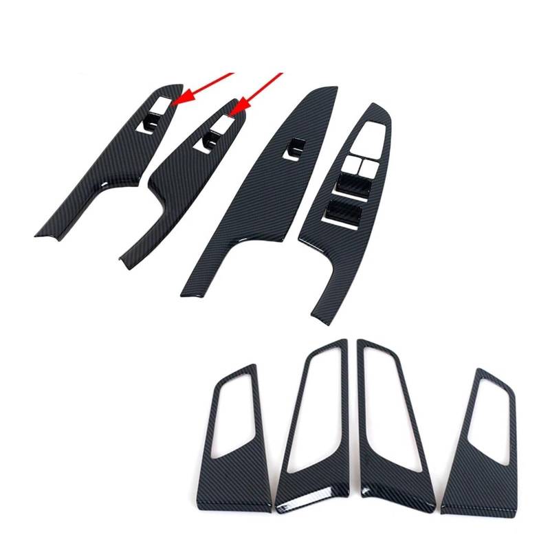 Interieur Zubehör Für Hyundai Für Tucson 2015 2016 2017 2018 2019 2020 Carbon Fiber Innen Aufkleber Auto Fensterheber Schalter Taste Panel Schalter Trim Panel Control Frame Trim(1set with Button) von VAVGKDKPZB