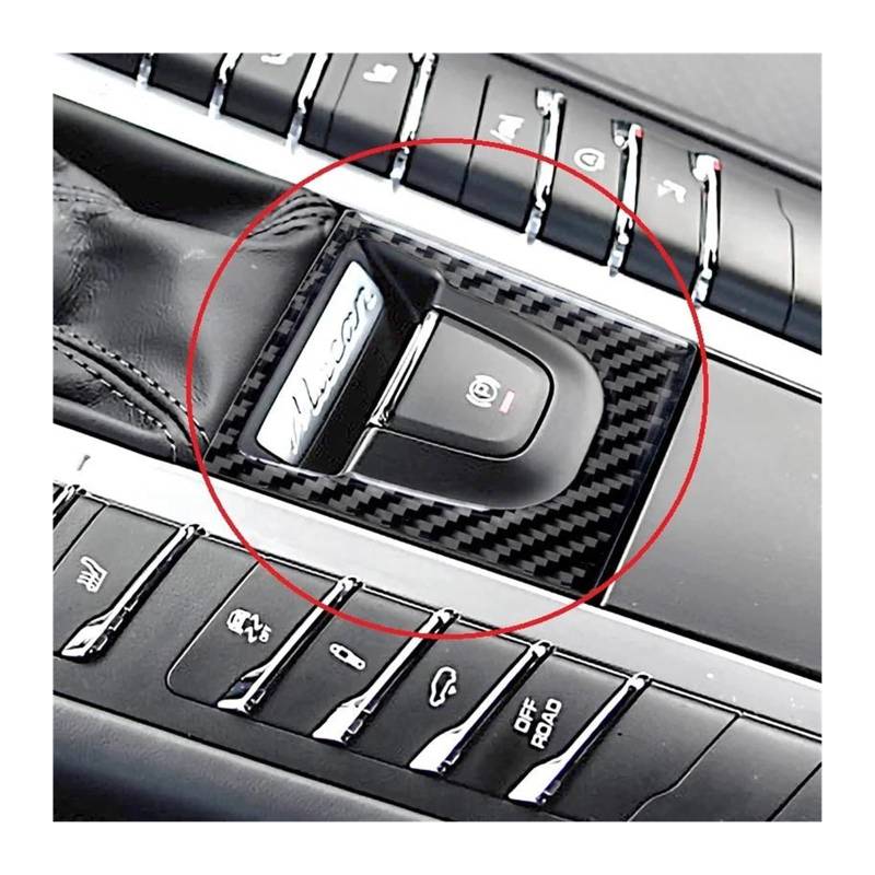 Interieur Zubehör Für Macan 2014-2015 2016 2017 2018 2019 Carbon Faser Zentrale Konsole Getriebe Shift Panel Abdeckung Trim Panel Control Frame Trim(C) von VAVGKDKPZB