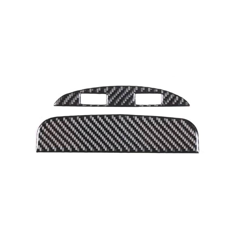 Interieur Zubehör Für Maserati Für Ghibli Für Quattroporte 2014-2021 2022 Weiche Carbon Faser Auto Hinten Klimaanlage Luftauslass Dekorative Aufkleber Zubehör Panel Control Frame Trim(Style A) von VAVGKDKPZB