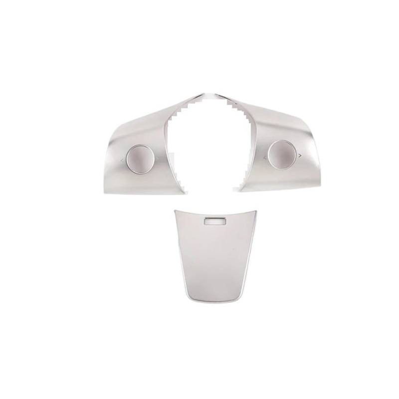 Interieur Zubehör Für Tesla Für Modell 3 2017-2018 2019 2020 2021 Edelstahl Lenkrad Abdeckung Panel Patch Auto Innen Dekoration Rahmen Zubehör Panel Control Frame Trim(Silver) von VAVGKDKPZB